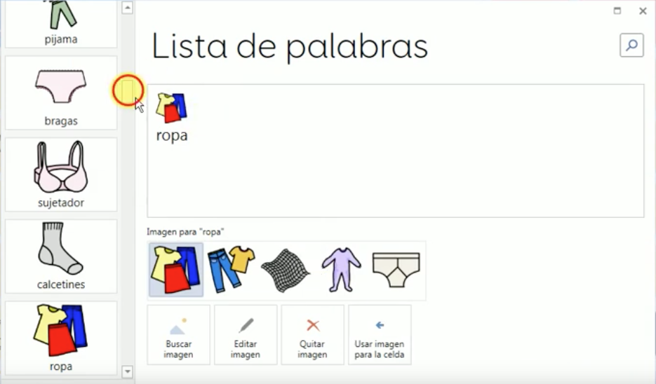 Reducir listas de palabras en Grid 3 - El blog de Qinera
